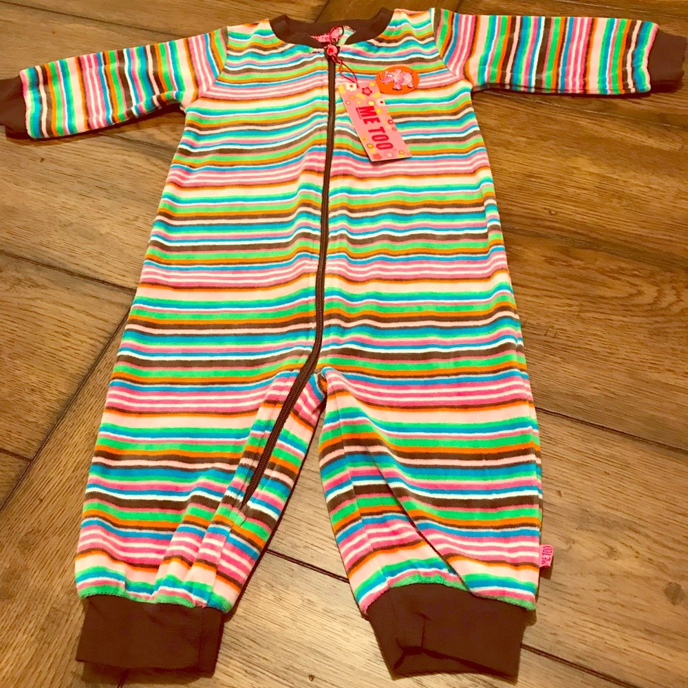Me Too Heins Baby Velour LS Suit Girl 9-12 months